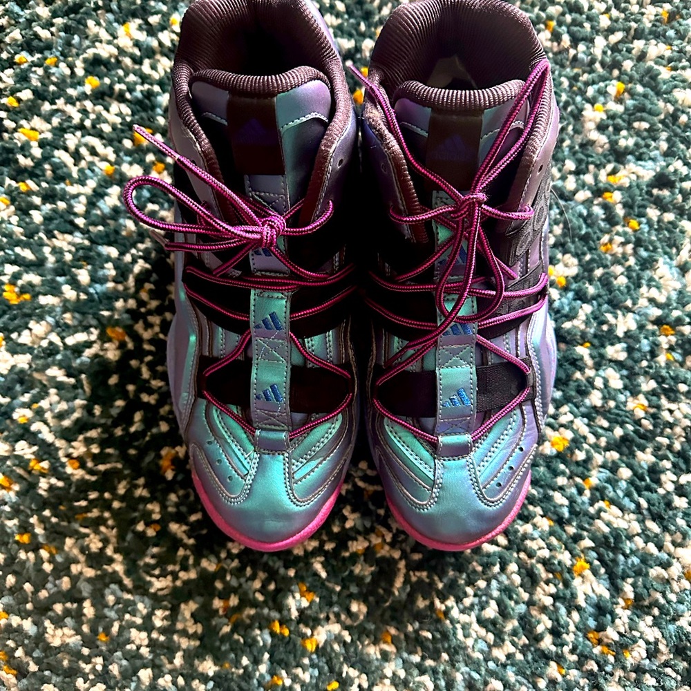 Adidas TOP TEN 2000 Oil Spill Kobe Bryant Purple Blue Metallic Size 9